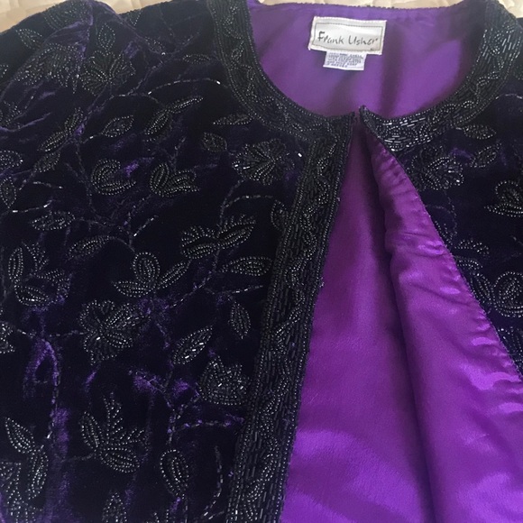 Gorgeous vintage Frank Usher evening jacket - Picture 3 of 3